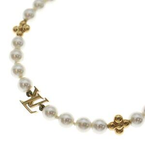 Louis Vuitton My LV Pearl Necklace White Gold